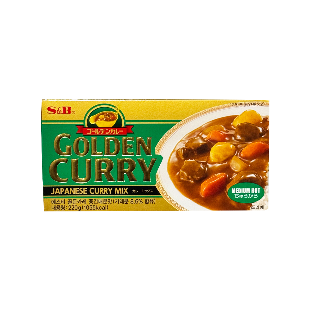 S&B 골든카레 중간매운맛 220g