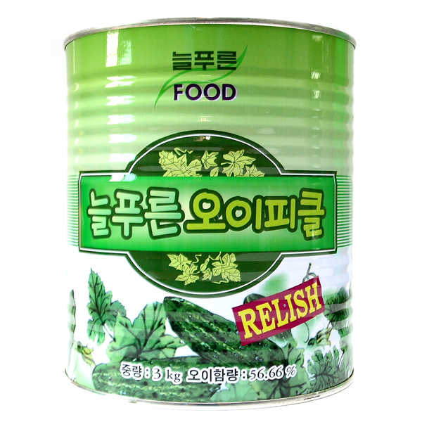 늘푸른 오이피클 랠리쉬 3kg