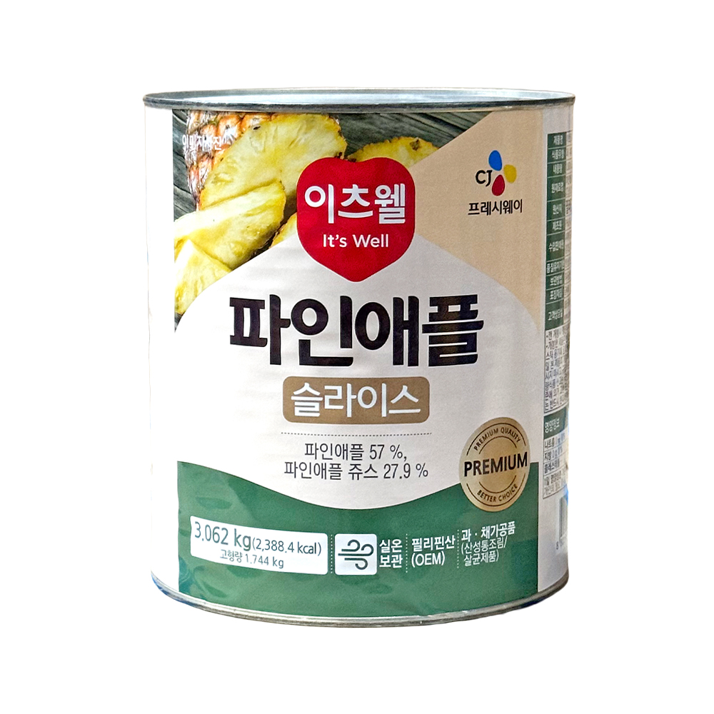 이츠웰 프리미엄 파인애플 슬라이스 3062g /Philpack