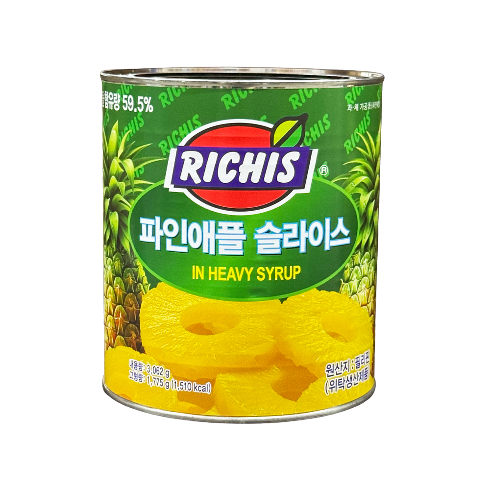 리치스 파인애플 슬라이스 3062g