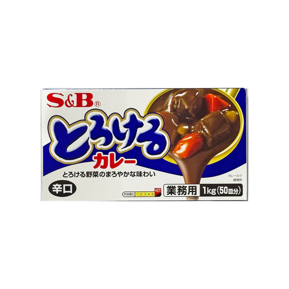 S&B 토로케루카레 매운맛 1kg