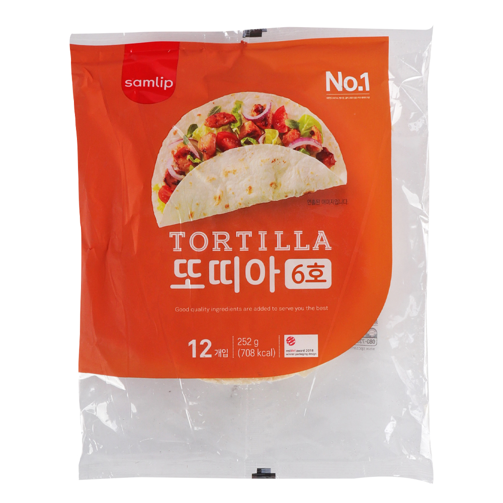 삼립 6호 밀또띠아 252g(12장) /냉동/ 소비기한 26.01.15