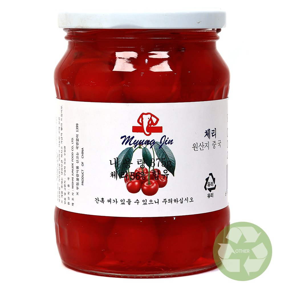명진 레드체리 375g /꼭지있음