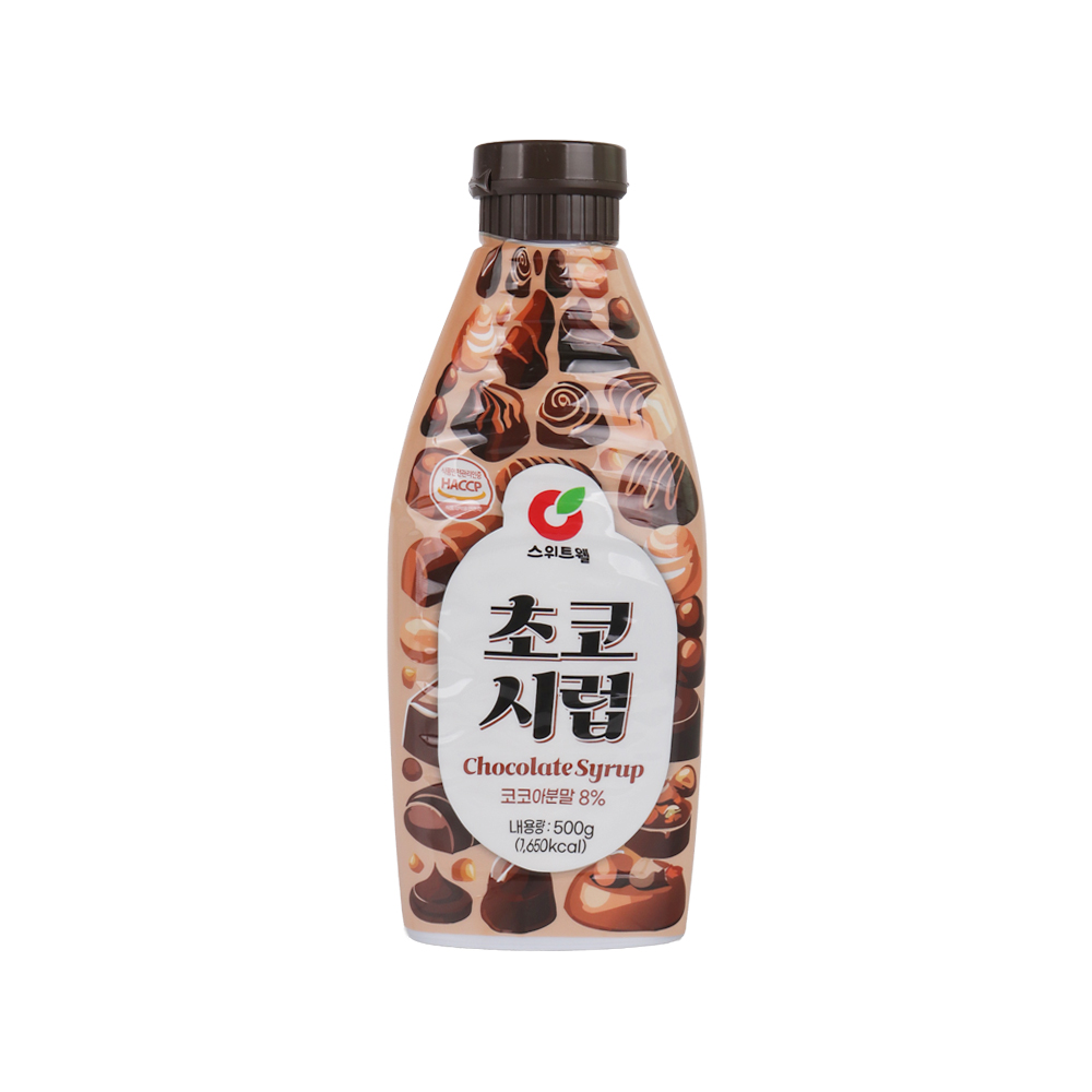 스위트웰 초코시럽 500g