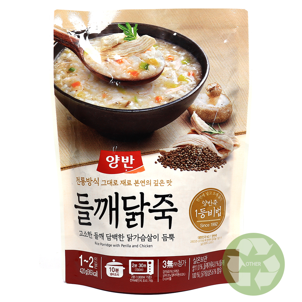 양반 들깨닭죽 420g /파우치형