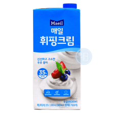 매일 휘핑크림(유지방35%) 1L /냉장-아이스박스 무료/ 소비기한 26.02.06
