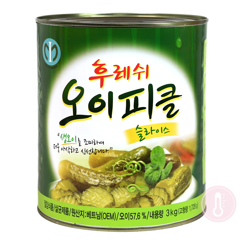 일미 후레쉬 오이피클 슬라이스 3kg-캔
