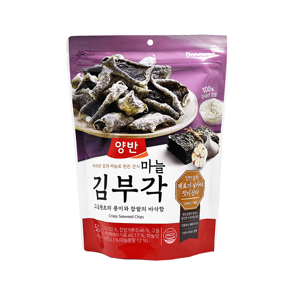 동원 양반 마늘김부각 50g/ 소비기한 26.09.15