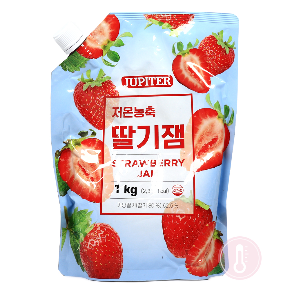 쥬피터 저온농축 딸기잼 1kg-파우치