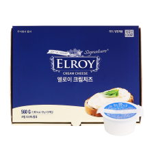 엘로이 크림치즈 포션 560g(28g x 20ea) /냉장 / 일회용 크림치즈 -아이스박스무료