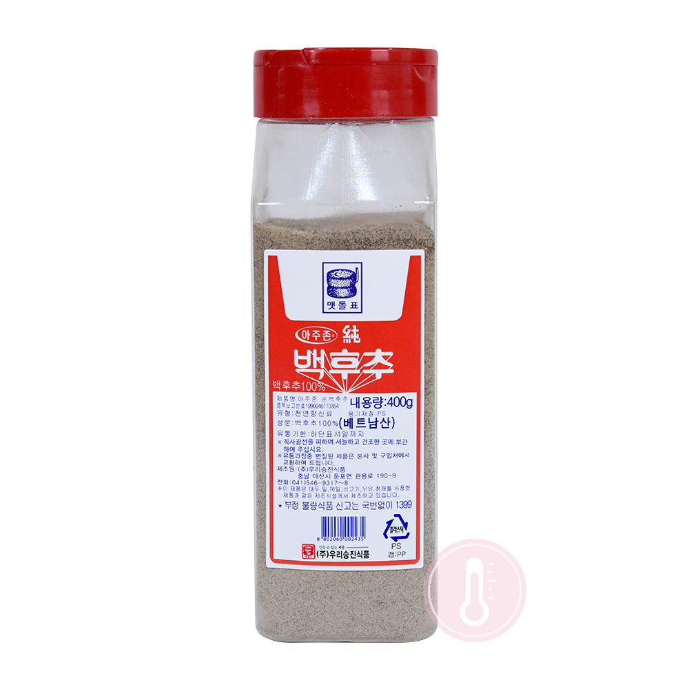 승진 맷돌표 순백후추분 400g