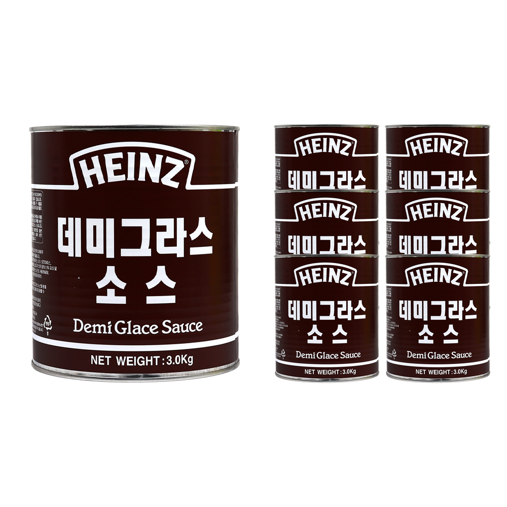 하인즈 데미그라스소스 3kg 한박스 (3kg x 6ea)/ 소비기한 26.10.18