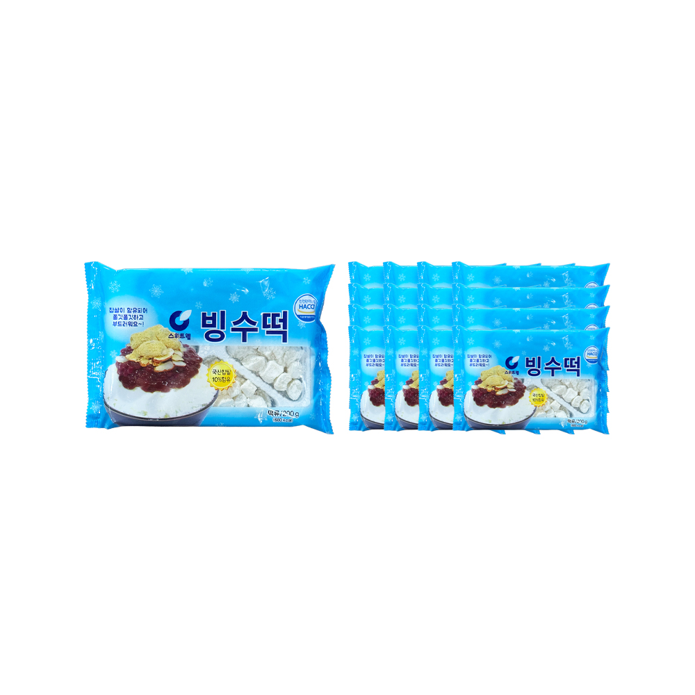스위트웰 빙수떡 200g 한박스 (200g x 20ea)