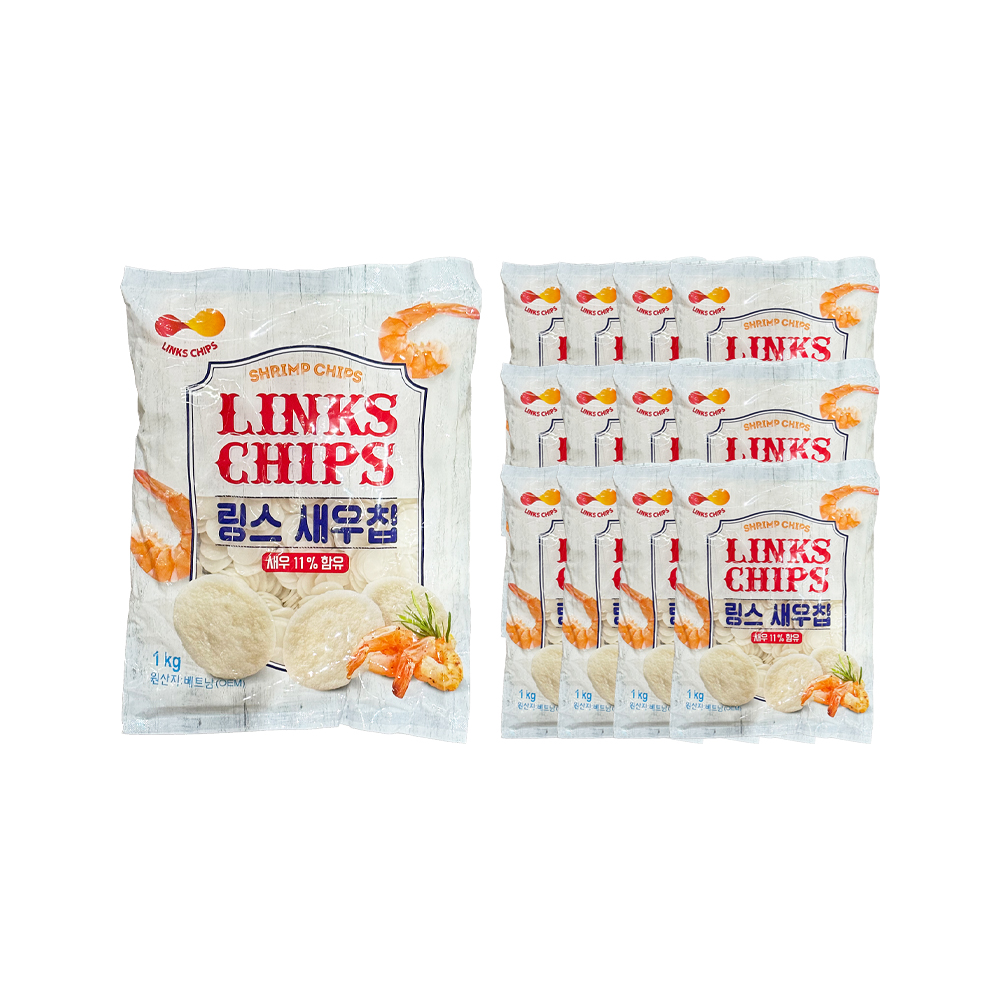 링스 새우칩 1kg 한박스 (1kg x 12ea)