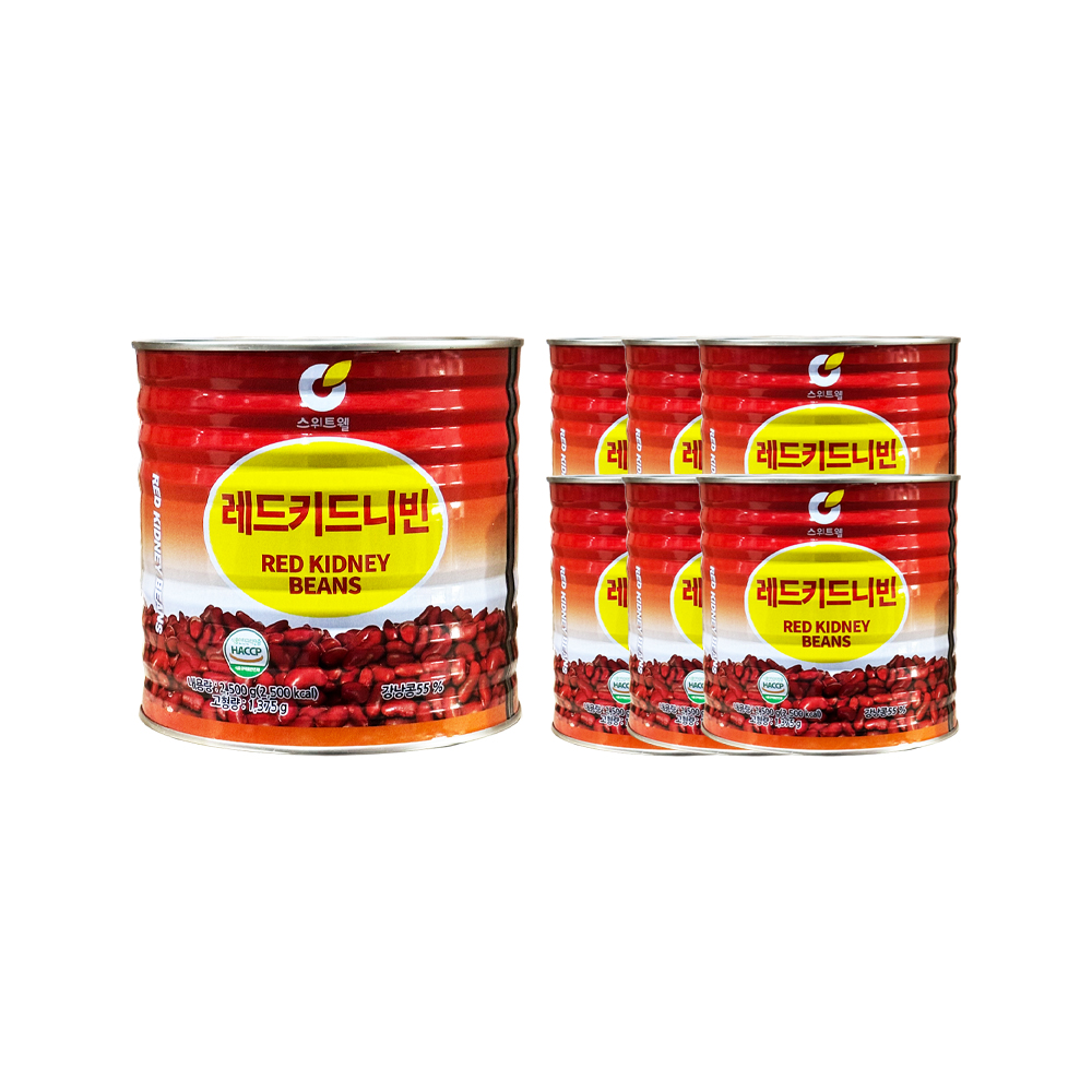 스위트웰 레드키드니빈 2.5kg /강낭콩 한박스 (2.5kg x 6ea)