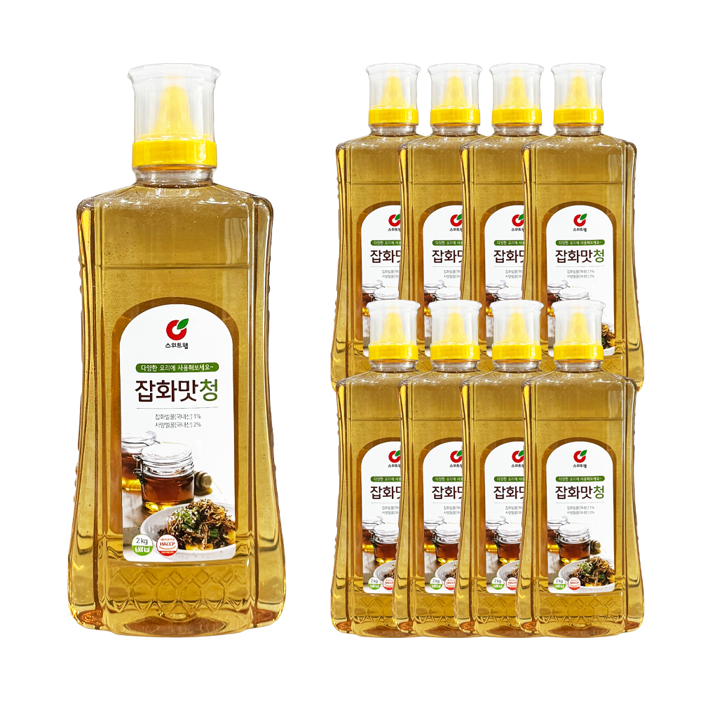 스위트웰 잡화맛청 2kg /튜브 한박스 (2kg x 9ea)