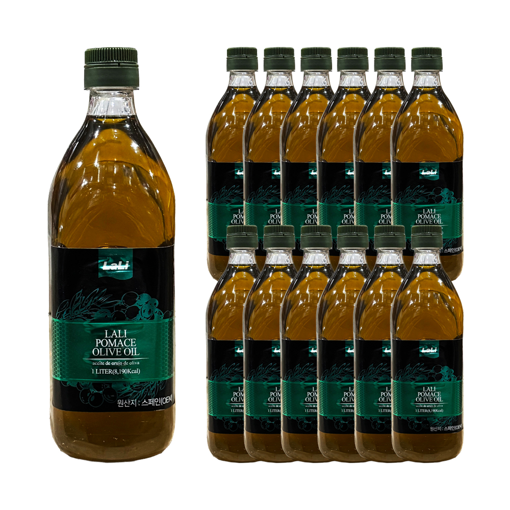 라리 포마스 올리브유 1L /사각PET 한박스 (1L x 12ea)