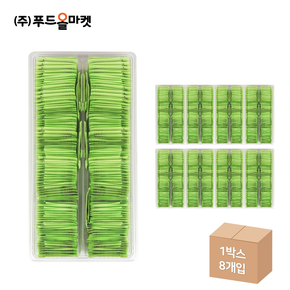 주비푸드 갈아만든 생와사비 일회용(3g x 250ea) /냉장 한박스 ((3g x 250ea) x 8ea)/ 소비기한 26.09.01