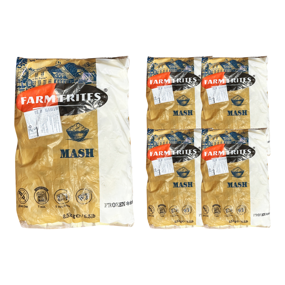 팜프리츠 매쉬 2.5kg /으깬감자/냉동 한박스 (2.5kg x 4ea)-아이스박스무료