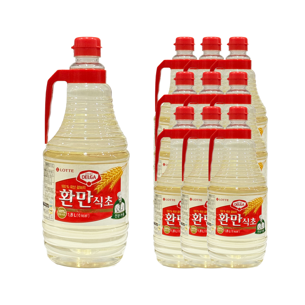롯데 환만식초 1.8L 한박스 (1.8L x 9ea)