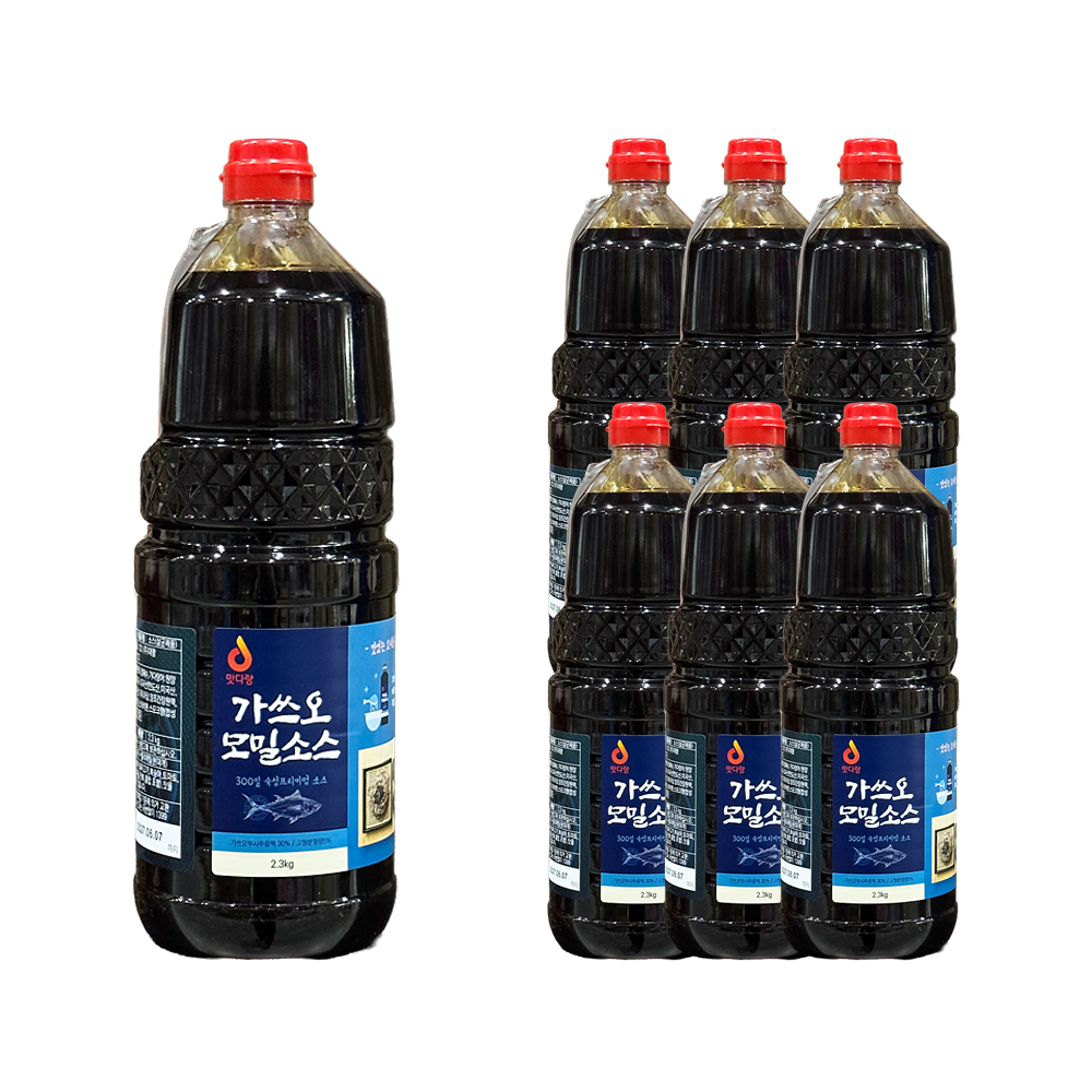 맛다랑 가쓰오모밀소스 2.3kg 한박스 (2.3kg x 6ea)