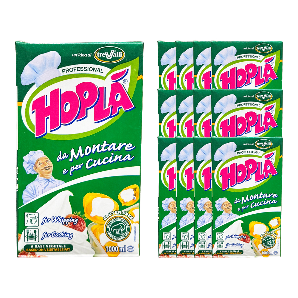 홉라(HOPLA) 1L-무가당 /식물성 휘핑크림 /냉장 한박스 (1L x 12ea)