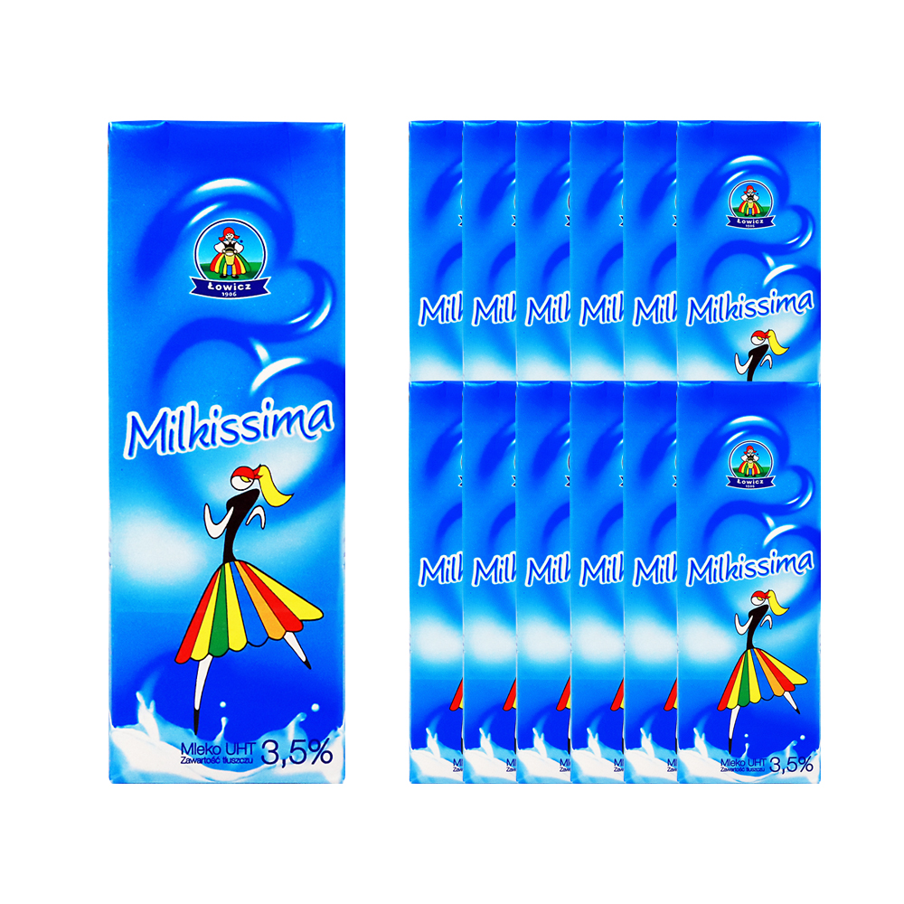 밀키스마우유 1L /폴란드산 멸균우유 한박스 (1L x 12ea)