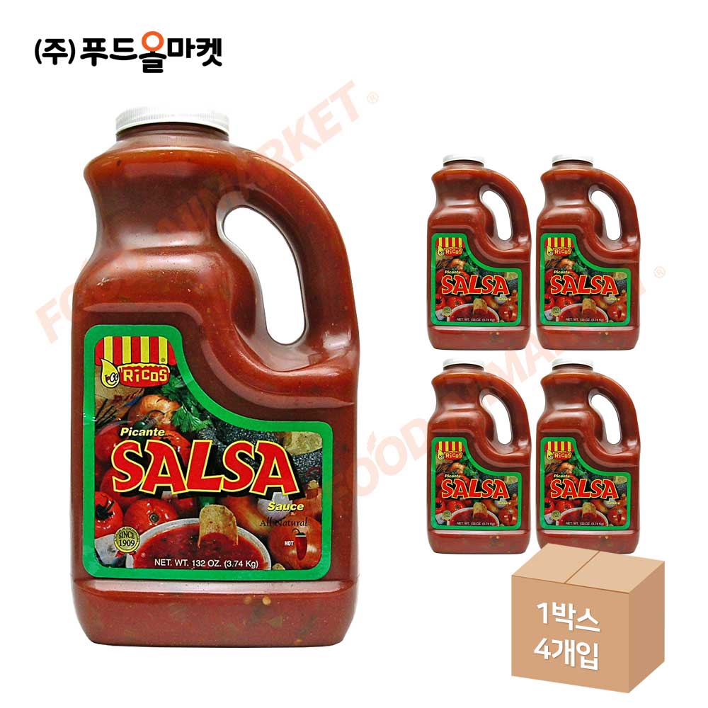 리코스 피칸테 살사소스 3.74kg 한박스 (3.74kg x 4ea)