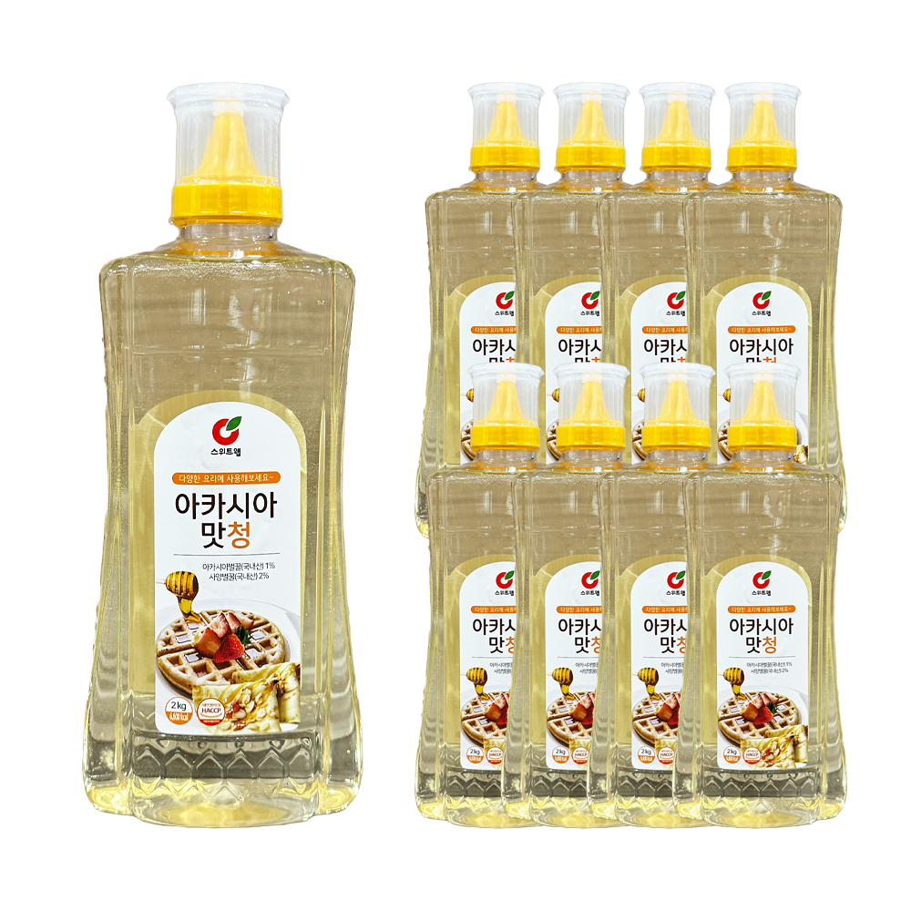 스위트웰 아카시아맛청 2kg /튜브 한박스 (2kg x 9ea)
