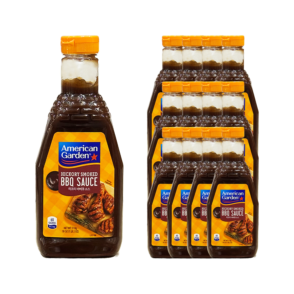 아메리칸가든 히코리 바베큐 소스 510g 한박스 (510g x 12ea)
