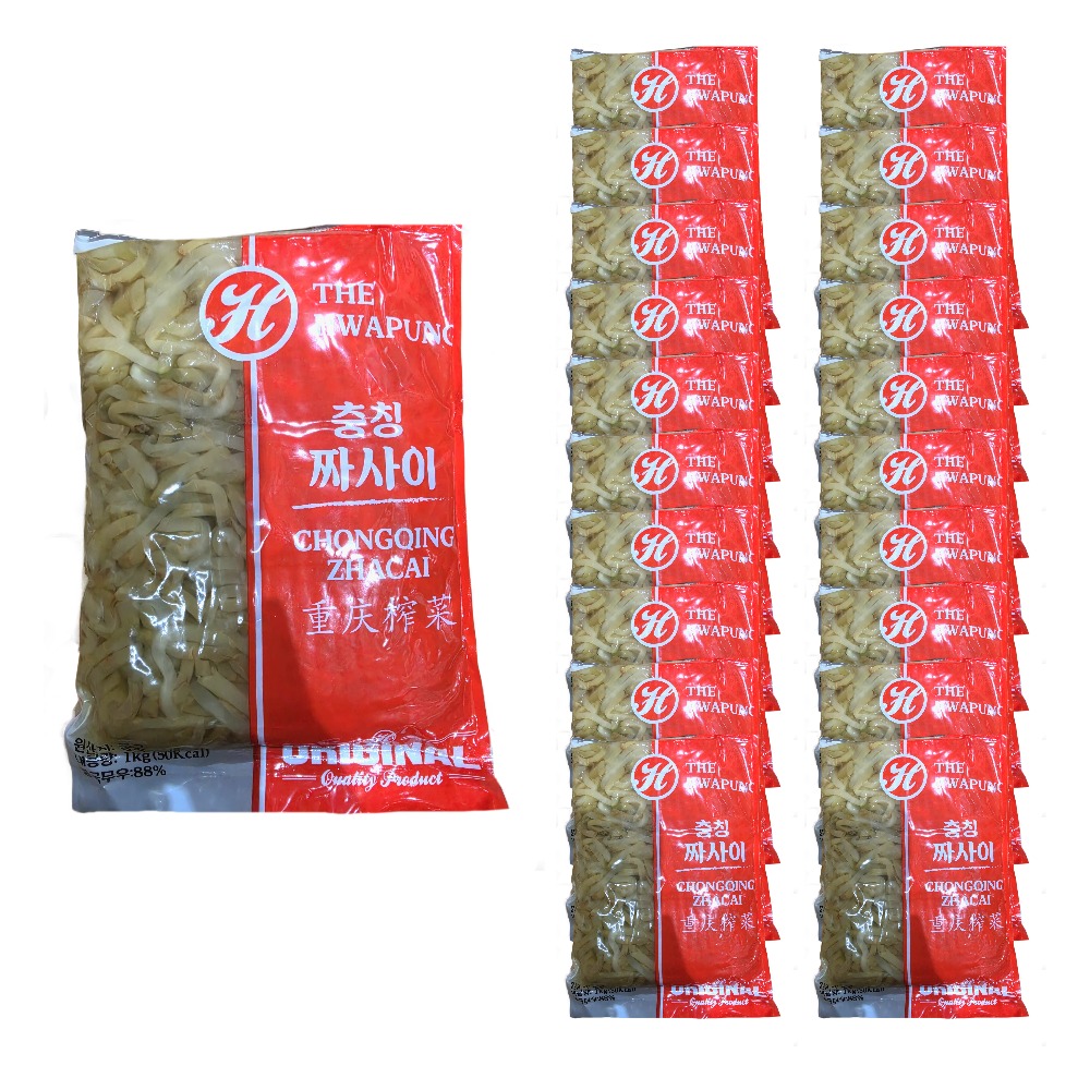 화풍 충칭 짜사이 1kg 한박스 (1kg x 20ea)