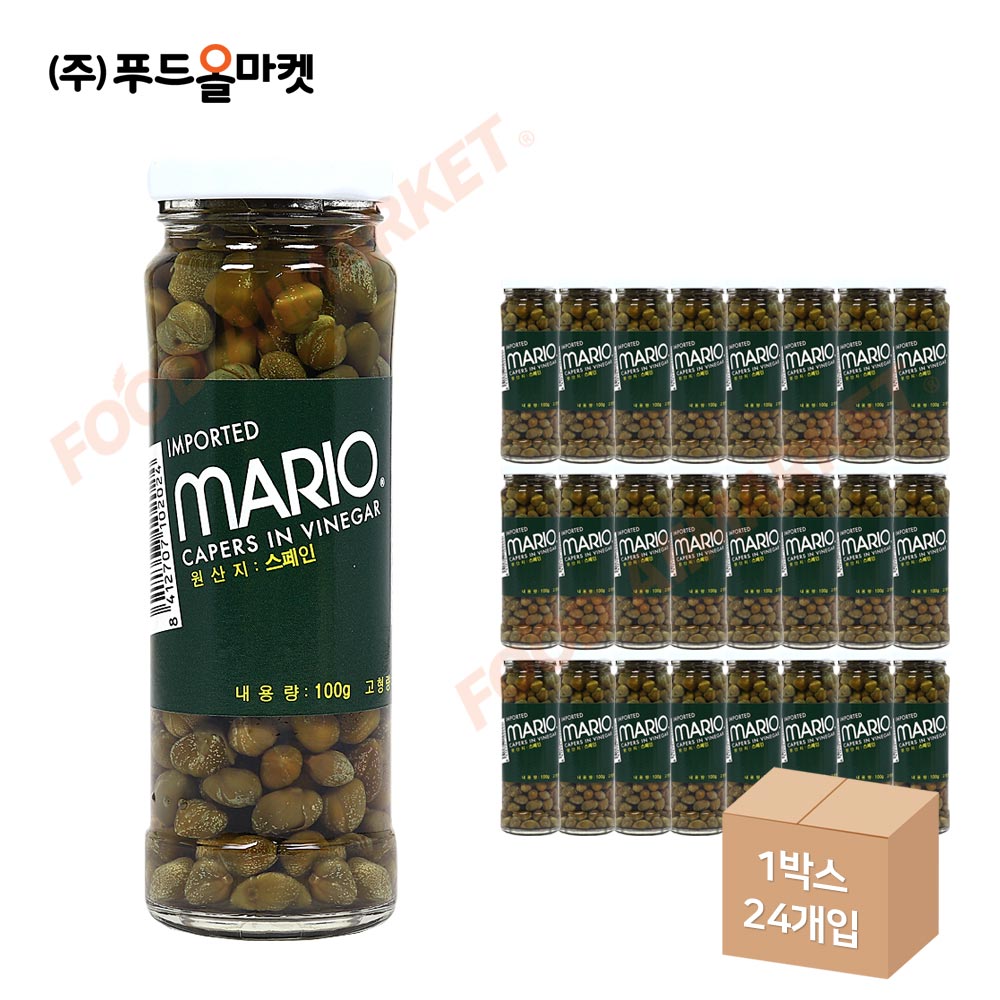 마리오 케이퍼 인 비니거 100g 한박스 (100g x 24ea)