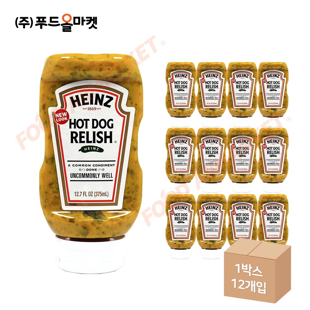 하인즈 핫도그 렐리쉬 375ml(401g) 한박스 (375ml x 12ea)