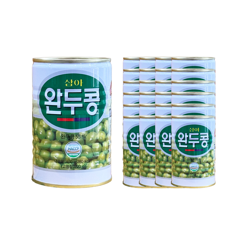 삼아 완두콩통조림 400g 한박스 (400g x 24ea)