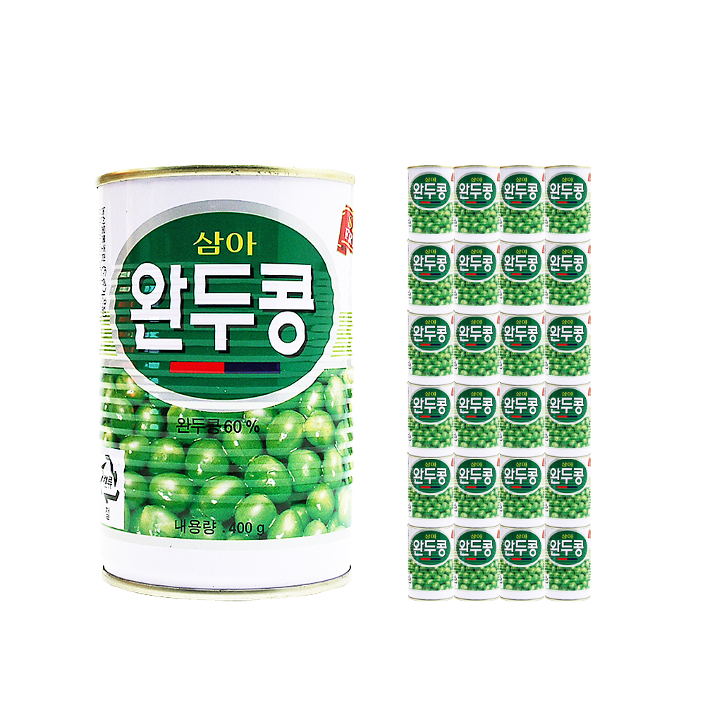 삼아 완두콩통조림 400g 한박스 (400g x 24ea)