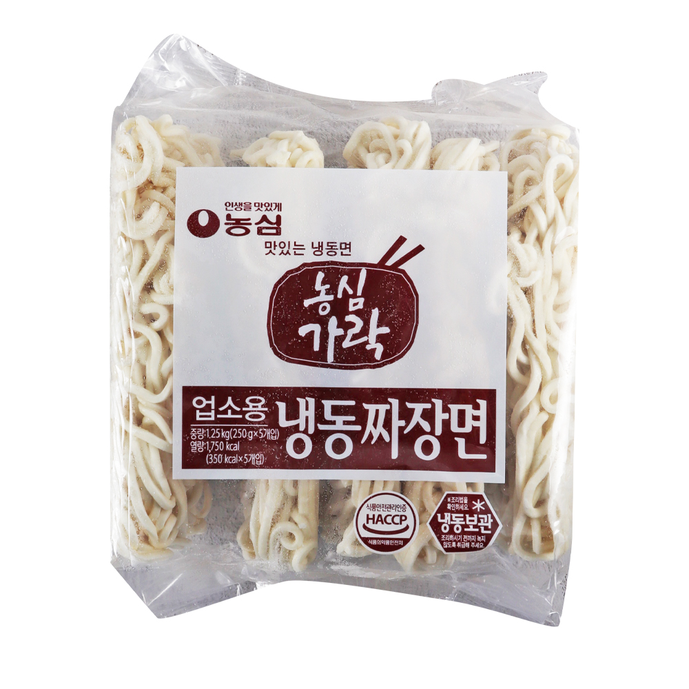 농심 가락냉동짜장면 중화면 1.25kg(250g x 5ea) /냉동