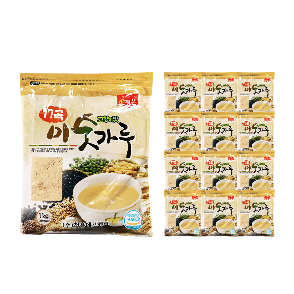 청은 17곡 미숫가루 1kg 한박스 (1kg x 12ea)
