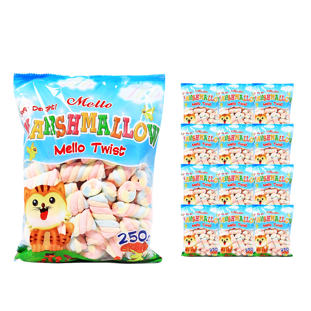 멜로 머쉬멜로우 멜로우 트위스트 250g 한박스 (250g x 12ea)