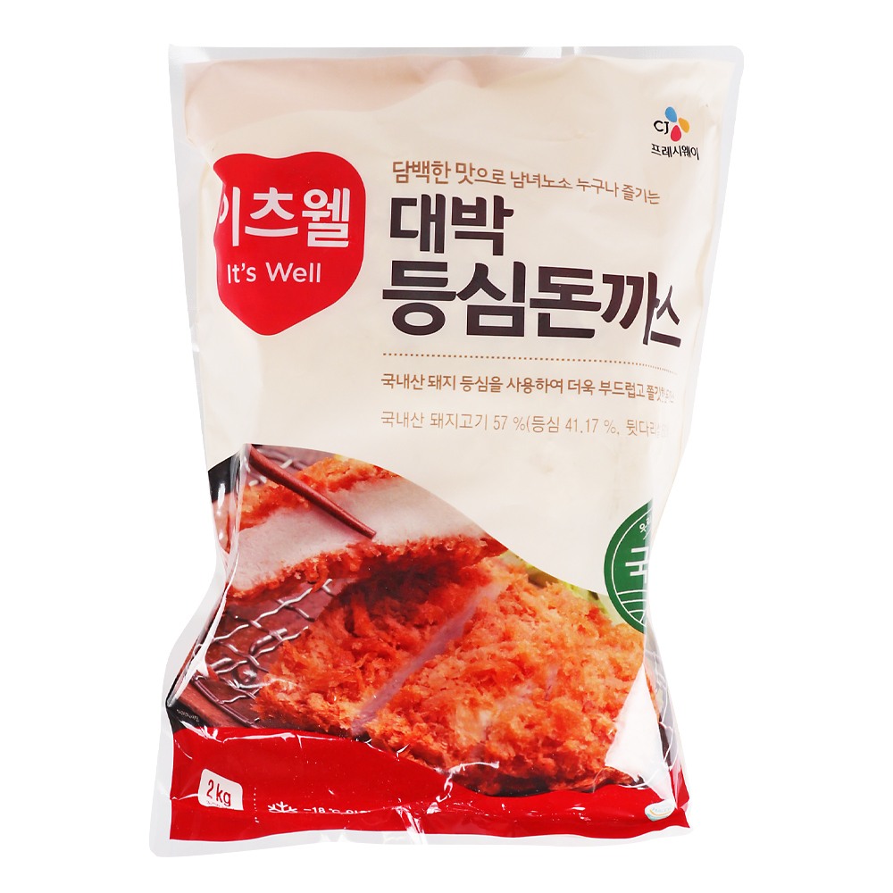 이츠웰 대박 등심돈까스 2kg/ 냉동