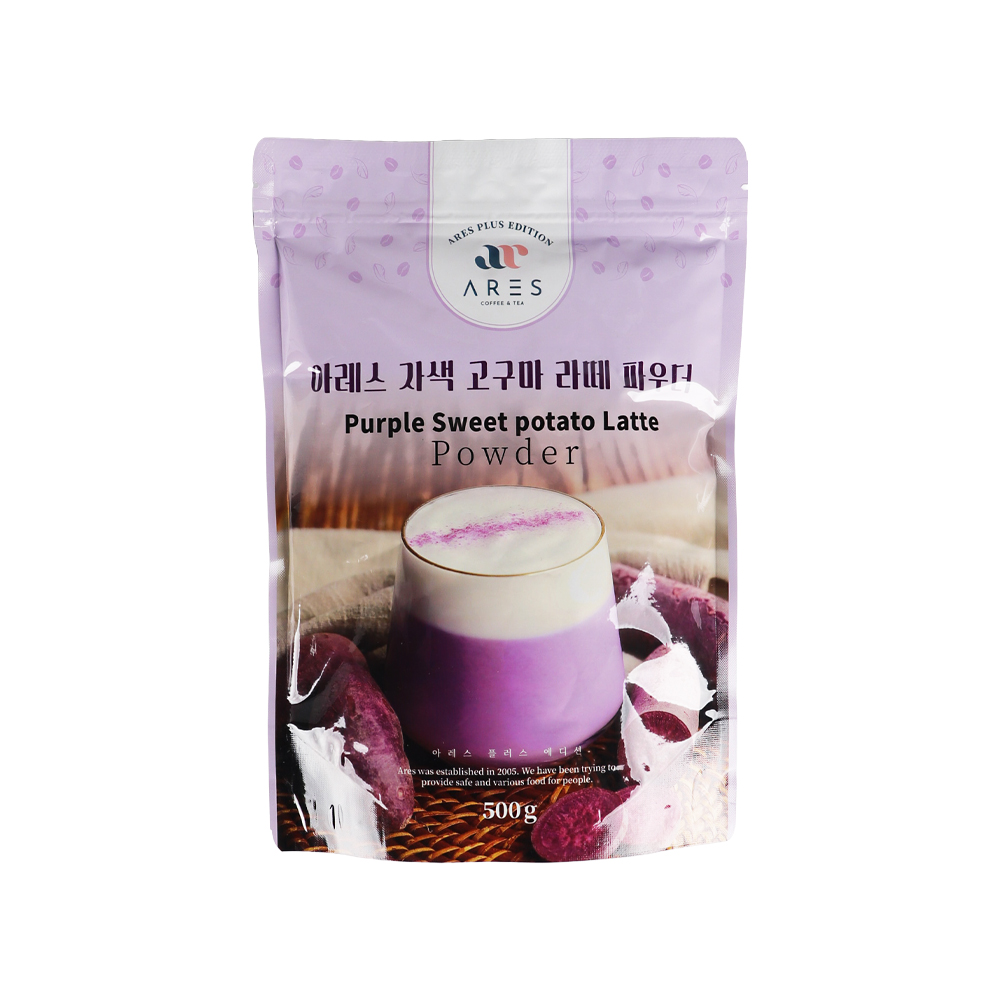 아레스 자색고구마라떼 파우더 500g