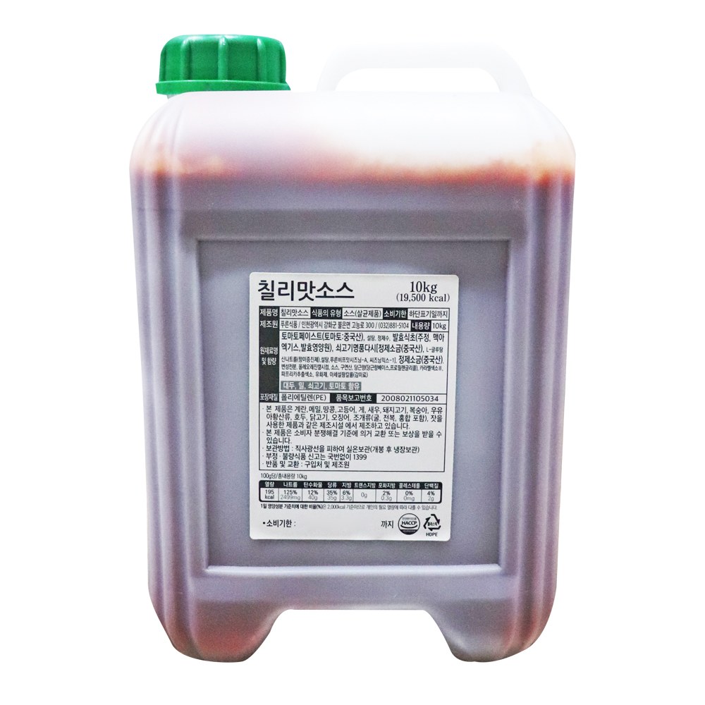 푸른식품 칠리맛소스 10kg