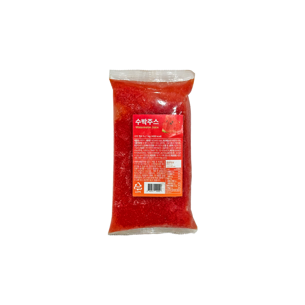 지아비코 냉동수박주스 1kg /냉동/ 땡모반 수박