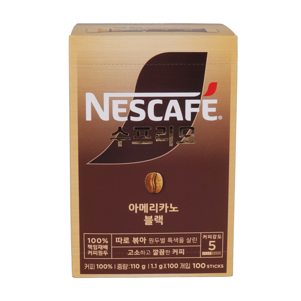 네스카페 수프리모 아메리카노 110g(1.1g*100T)
