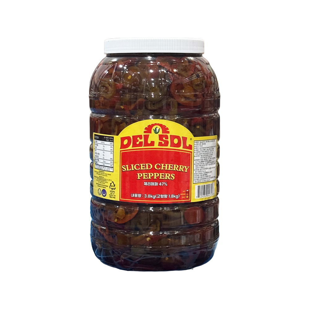 델솔 슬라이스 체리 페퍼스 3.8kg