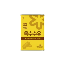 백설 옥수수유 18L