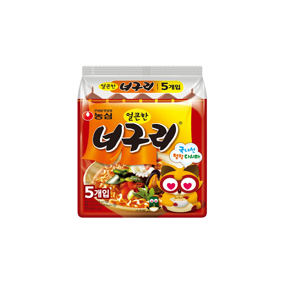 농심 얼큰한 너구리 (120g x 40ea) / box/ 소비기한 26.10.13