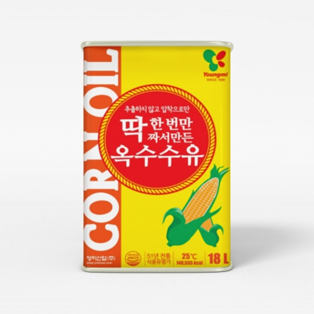 영미 옥수수유 18L /폐유수거없음