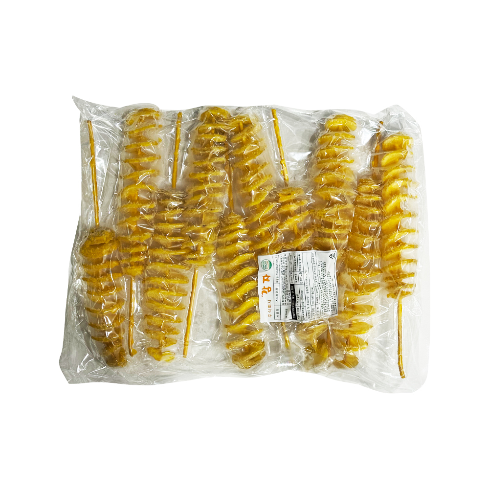 삼원 튀김스프링 회오리감자 4.2kg 한박스 (700g x 6ea) /냉동
