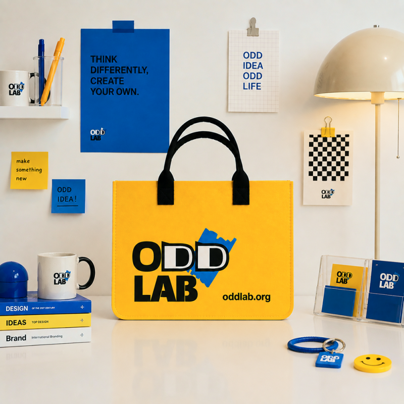 [오드랩 굿즈 시리즈] 오드랩 펠트 가방 ODDLAB BOX