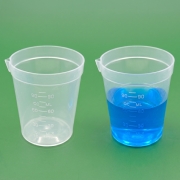 계량컵 100ml 2개입 플라스틱 눈금 비이커 비커 과학실험 준비물